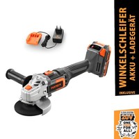Fuxtec Akku Winkelschleifer 20V E1WS20 Trennschleifer Schleifmaschine Flex+Akku
