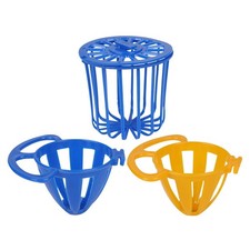 3 Pieces Bird Cage Food Holder for Parakeet Budgie Macaw Bird Cage Mounted