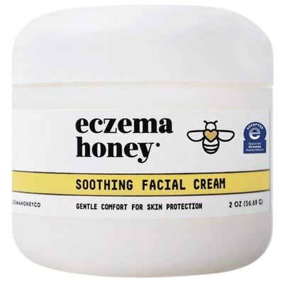 ECZEMA HONEY Soothing Facial Cream - Eczema Lotion 2 Ounce (Pack of 1), White 
