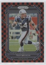 2022 Panini Prizm Black & Red Checker Prizm Tedy Bruschi #206 2qw