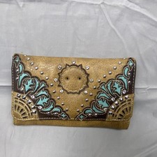 Womens Western Embroidered Rhinestone Clutch ...