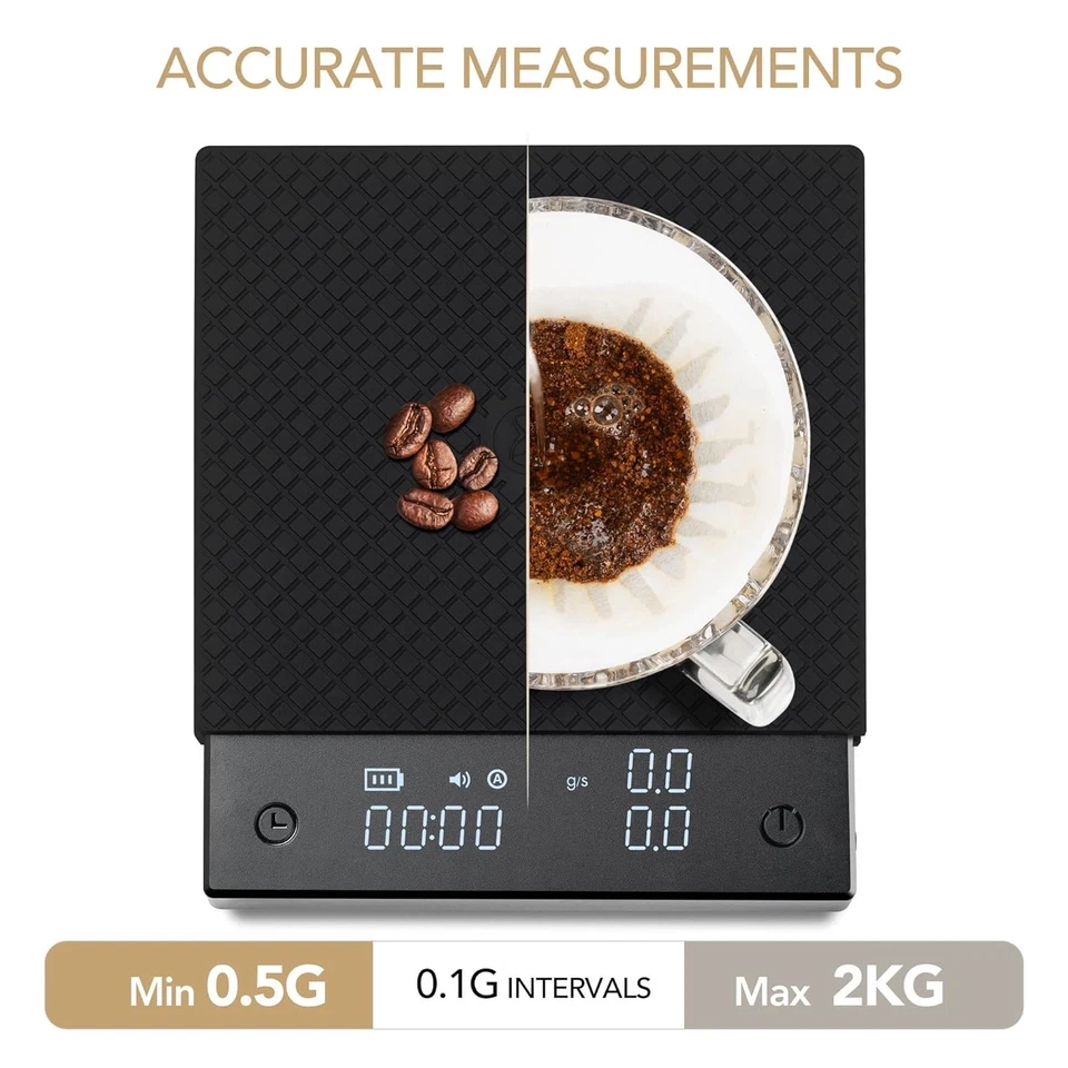 TIMEMORE Black Mirror Basic Pro Digitale Kaffeewaage mit Timer Barista Waage - Bild 4 von 4
