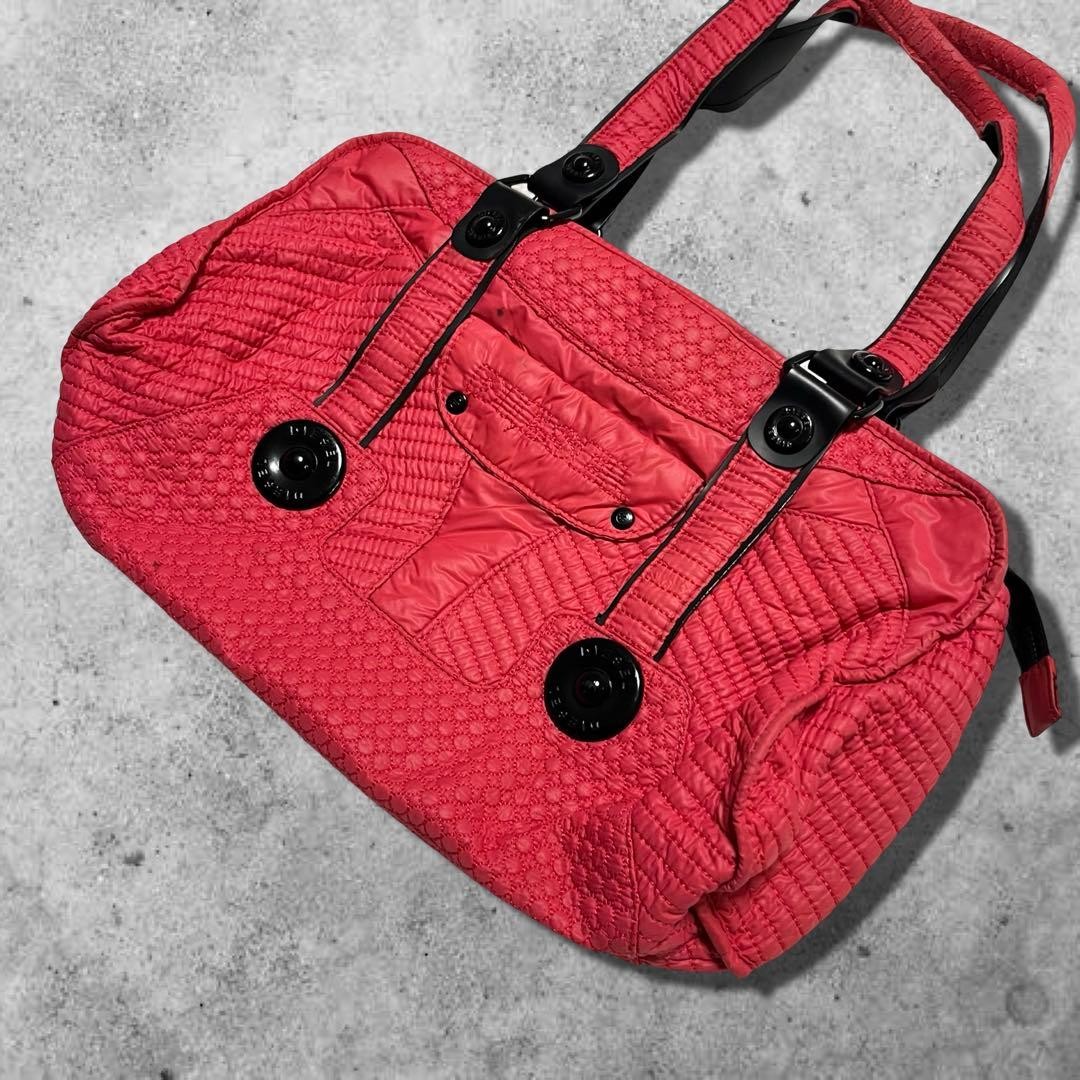 DIESEL Archive Metal Logo Bag Y2K Rare Black Shoulder Mini Boston Vintage thumbnail 3