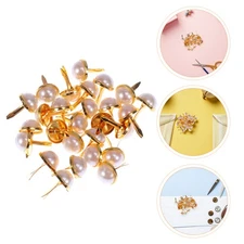 120 Pcs Small Brads Scrapbooking Supplies Decorative Metal DIY Fastener