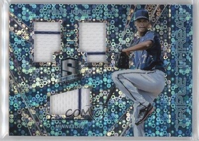 2018 Panini Chronicles Neon Blue Prizm 32/99 Felix Jorge #TTM-FJ no9