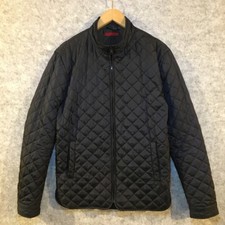 ZARA MAN Dark Blue Padded Jacket Mens Size L Quilted Casual Outdoors Smart