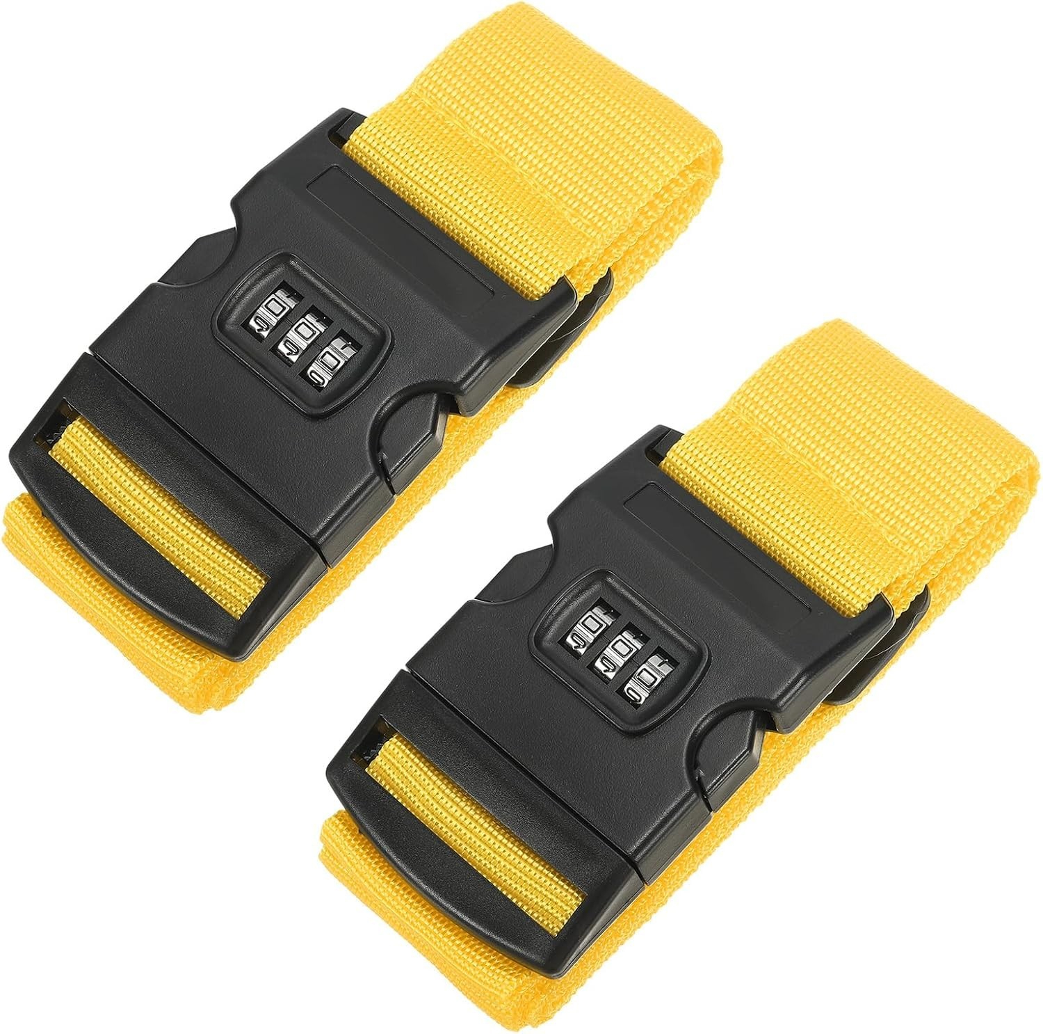 Strap With Combination Lock Tsa Approved Yellow