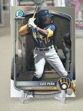 2025 Bowman Chrome Luis Pena #BCP-239 Milwaukee Brewers