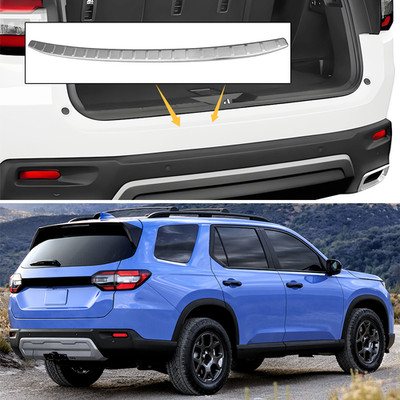 Outer Rear Bumper Trunk Protector Guard Plate for Honda Pilot 2023 2024 2025