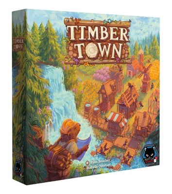 Timber Town Board Game by Alley Cat Games | Ages 10+ | 2 Player River Drafting
