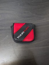 TourMax Mallet Putter Headcover Golf Putter Cover TourMax Black  Red 4.5" NEW