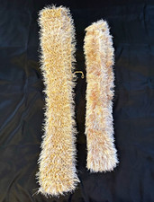 2 Feather Boa Beige scarfs Tan One Size Adult Unisex 1920s  1930s Costume