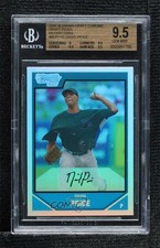 2007 Bowman Draft Chrome Picks Refractor David Price BGS 9.5 GEM MINT e8i