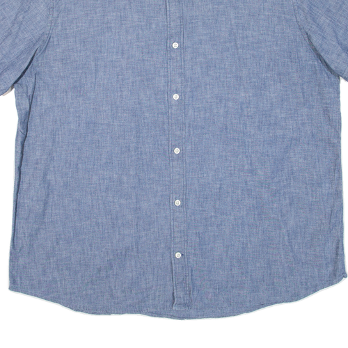 GAP Mens Plain Shirt Blue 2XL - Picture 5 of 6