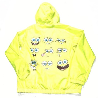 SpongeBob SquarePants Jacket Mens Small Members Only Nickelodeon Pullover Hoode