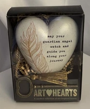 NIB Demdaco Art ❤️Hearts “Guardian Angel Watch Your Journey” Ornament  Heart/Key