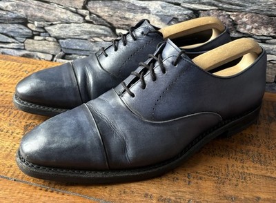 LOAKE - Phoenix NR - marineblaue Oxford-Herrenschuhe - UK-Größe 8 - Passform passend - sehr guter Zustand