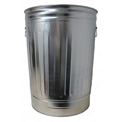 GRAINGER 2PYW6 Utility Container,31 gal.,Silver 2PYW6