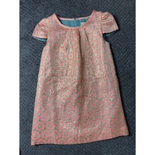 Mini Boden Pink Floral Party Dress Girls 3-4Y