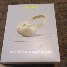 Heyday Wired On-Ear Headphones Lightweight Built-In Mic 3.5mm Jack Green