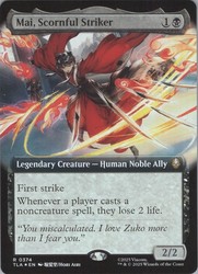 Mai, Scornful Striker (Extended Art) #374 Avatar: The Last Airbender Foil