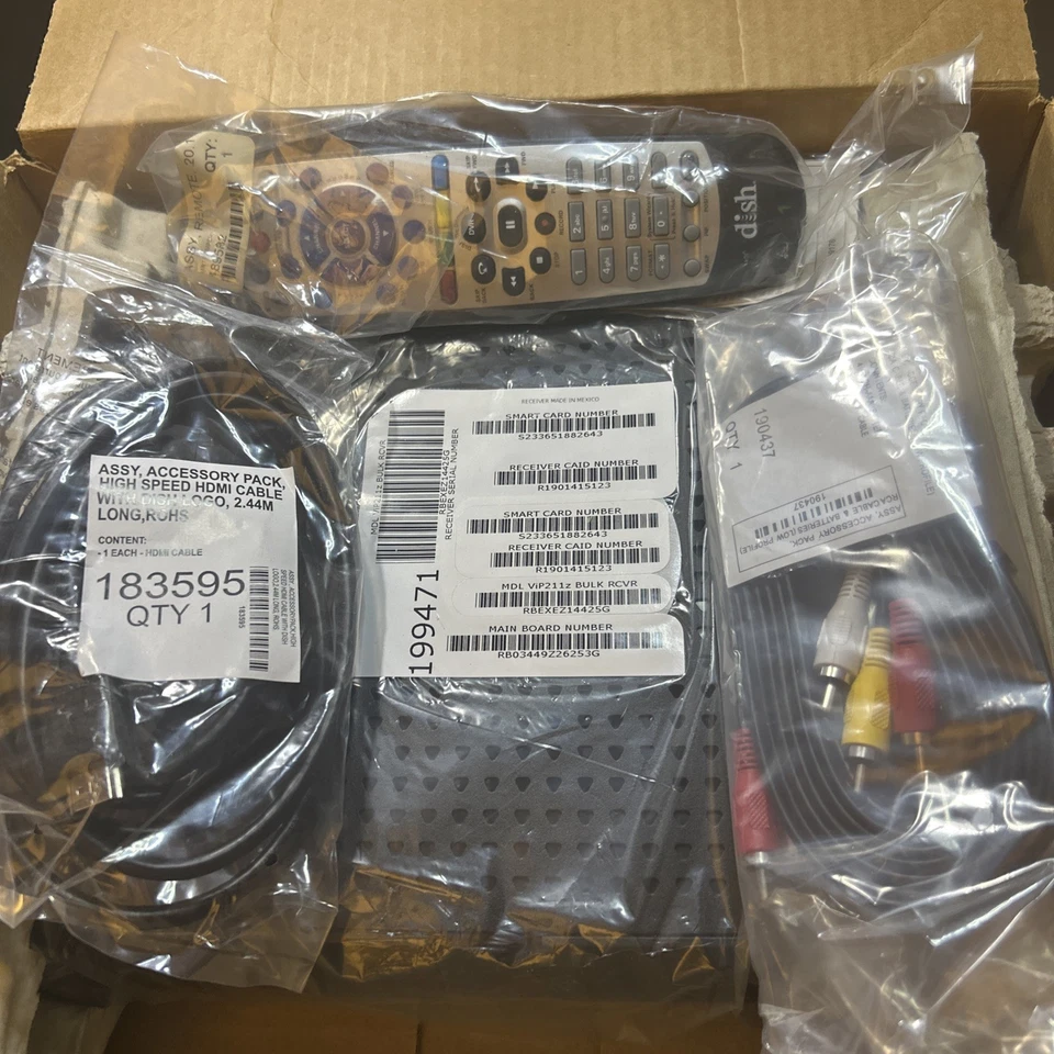 DISH Network ViP211z HD Satellite TV Receiver New O/Box Remote,HDMI Cbl,Manual - Image 2 of 4