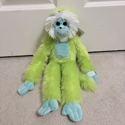 #ad #ad Wild Republic Sweet N Sassy Green Monkey Plush Blue Bow Attaching Hands $9.00