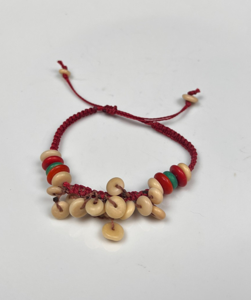 Native American Style Beaded Button Bracelet - image 1