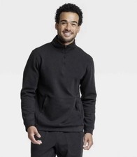 All In Motion 1/2 Zip Mesh Spacer Sweatshirt size S small - Black - NEW