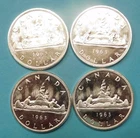 one 1963 Canada Silver Dollar - Uncirculated
