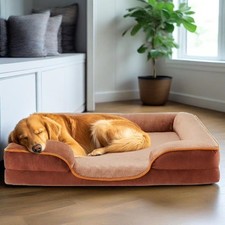 Dog Bed for Large Size Dogs with Non-Slip Base,35" L x 25" W x 6.5" Th