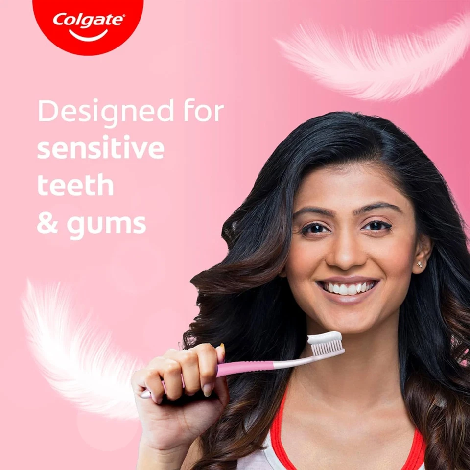 Colgate Gentle Sensitive Care Ultra Soft Bristles Toothbrush - 5Pcs - Image 3 of 4