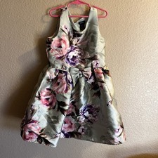 ZUNIE Girls Special Occasion Dress Mint Green with Flowers  Size 8