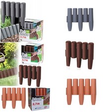 Durable Lawn Edging Border 2.7m / 8.8ft Garden Palisade Fencing for Flower Beds