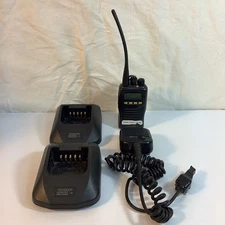 Lot: 2x Kenwood KSC-25 Rapid Chargers + Kenwood Radio + Otto Communication Clip