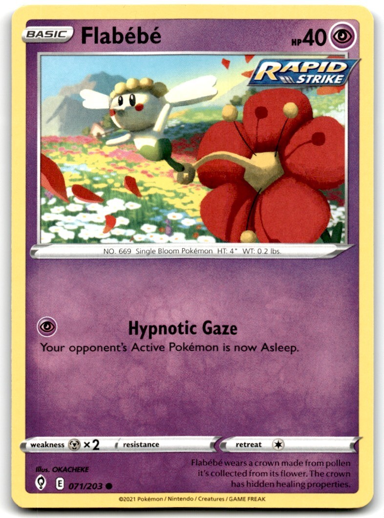 2021 Sword & Shield - Evolving Skies Flabébé 4 Basic/Common #71