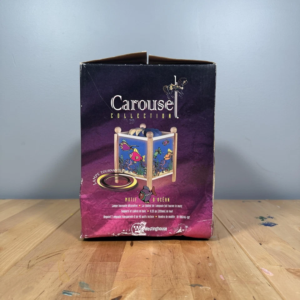 Westinghouse Carousel Collection OCEAN Design Spinning Fish Lamp Vintage 1999 - Image 2 of 4