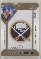 2019 Black Diamond Manufactured Gold Team Logo 5/15 Phil Housley Jumbo Patch 0en