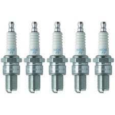 NGK Spark Plug 3130 5-PACK ; BR8EG 14mm Copper Core Nickel, Flat Seat, HR 8