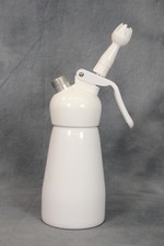Mosa 0709 Professional 0.25L Cream Dessert Whipper Dispenser White with Nozzle