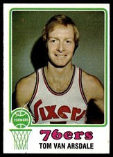 1973-74 Topps Basketball Card Tom Van Arsdale Philadelphia 76ers #146 EX-MT