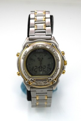 Xanadu Sportuhr Herren Edelstahl Silber Gold 100M Chron Datum Alarm Quarz