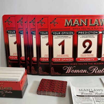 MAN LAWS and Woman Rules ボードゲーム Man Laws And Woman Rules Adult Party Board Game TDC Games. 100