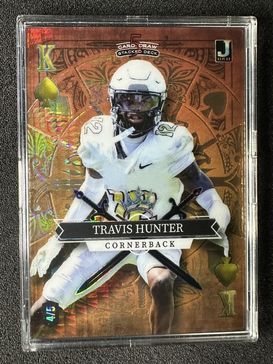 Travis Hunter 2023 Wild Card 5 Card Draw Stacked Deck 4/5 | eBay