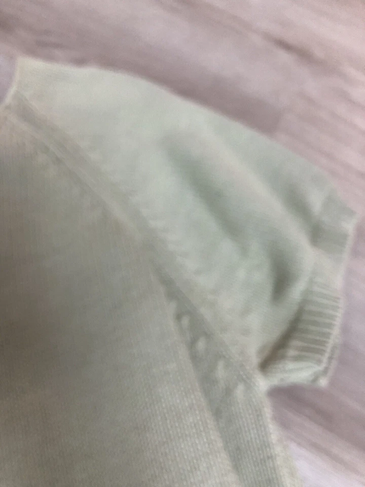 Women’s Pierre Cardin Sage Green Classis Retro 90s Short Sleeve Sweater Size XL - Image 4 of 4