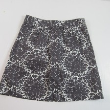 boden women's skirt gray floral skirt 6r