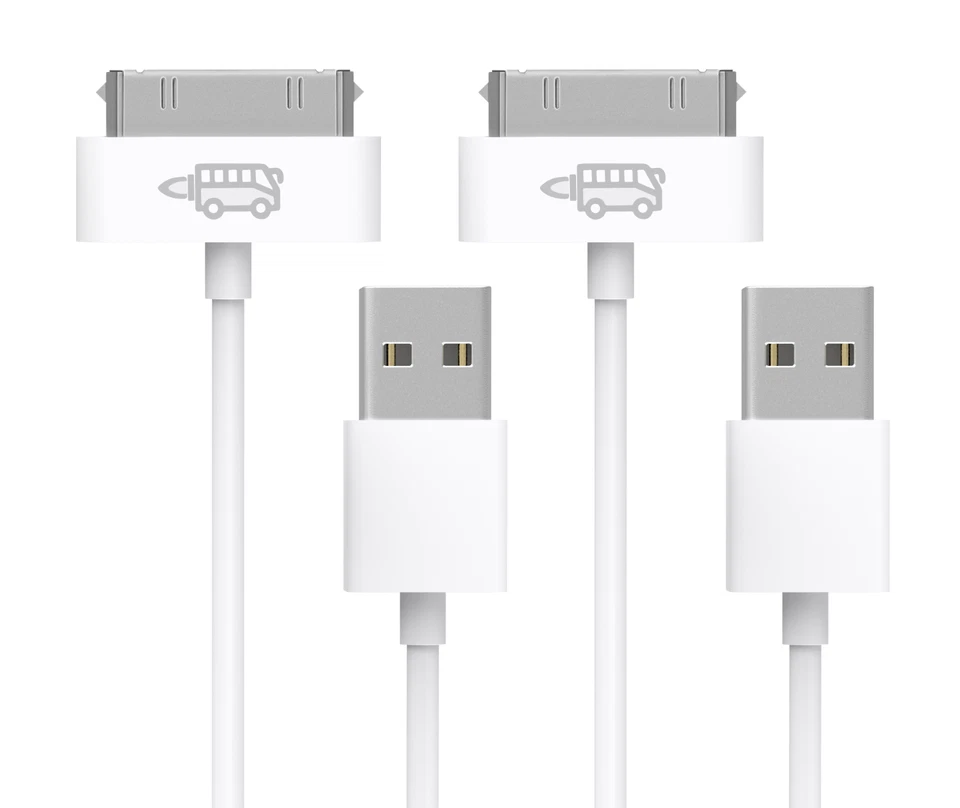 2 USB Sync Daten Ladekabel Kabel für alten iPod iPhone 3 4 4. iPad 1 2 3. Gen