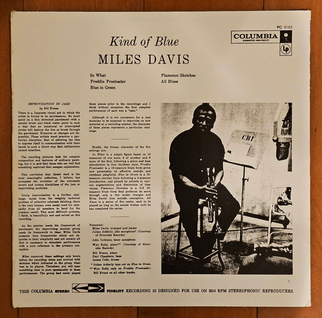 Miles Davis - Kind of Blue LP G+/VG Columbia PC 8163 1977