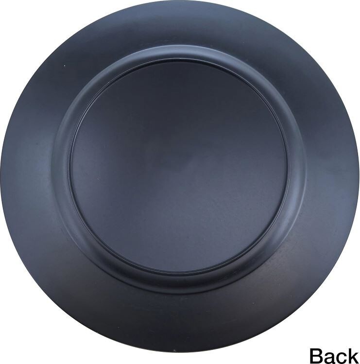 Plastic Charger Plates 4PC Set 13" Round Decorative Service Chop Dish Underplate