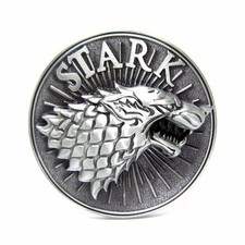 Game of Thrones STARK HOUSE Logo Metal Enamel BELT BUCKLE